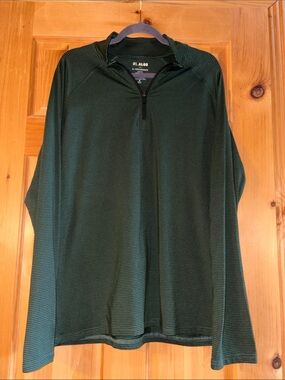 Men’s Algo Performance Dark Green Quarter-Zip Pullover